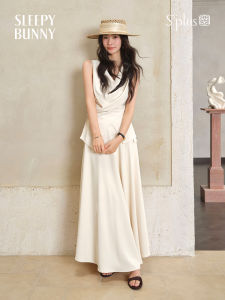 Summer Breathable White Top Elegant High Waist Skirt