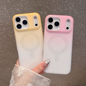 Gradient Color for Magsafe Magnetic Phone Case for IPhone 17 Air 16 15 14 Plus 13 12 Pro Max 11 Shockproof Protective Back Cover