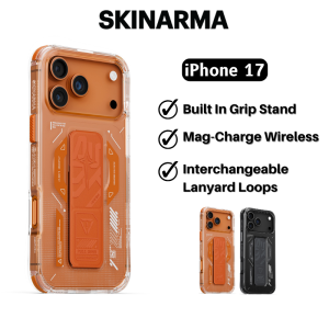 SKINARMA Helio iPhone 17 Pro Max Case / iPhone 17 Pro Case Mag-Charge Grip Stand Phone Case