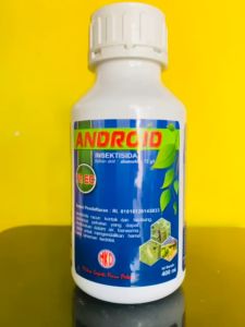 Insektisida ANDROID 72EC Racun Kontak Lambung pengendali penggulung daun kemasan 400ml dari MKD