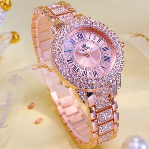 PLAYBOY/OLEVS ชุดนาฬิกาผู้หญิงแท้ กล่องนาฬิกาควอตซ์กันน้ําสีโรสโกลด์ ของขวัญนาฬิกาผู้หญิงสแตนเลสสําหรับแฟนสาว