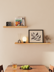 ZHUSHANXIA | Japanese Wooden Style Wall Hanging Shelf