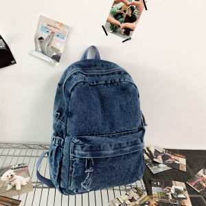 Túi Đeo Vai Denim Đeo Hai Vai Dung Tích Lớn Cho Nam Và Nữ Đi Làm Đi Học Du Lịch Túi Đeo Vai Đơn Thời Trang