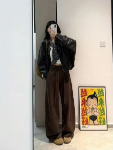 High Waist Loose Casual Pants for Pear Shaped plus Size Women Knife Edge Pants Slimming Wide Leg Sweatpants Autumn Style