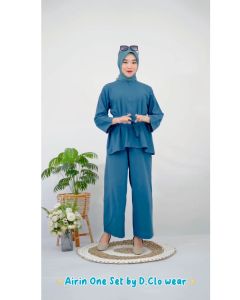 Pijar - Airin Set 2in1 Wanita Matt Linen Arabian Setelan Blus Dan Celana Kulot Setcel Terbaru