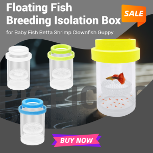 Floating Fish Breeding Isolation Box  Fish Tank Hatching Incubator Aquarium Breeder Feeder Aquarium Hatchery Accessory