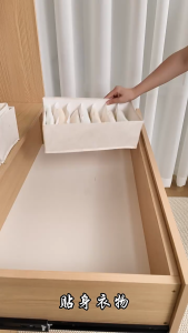 6/7/20 Grid Underwear foldable storage box Washable Drawer Type Socks Organizer bedroom Wardrobe Organiser Peti Penerima