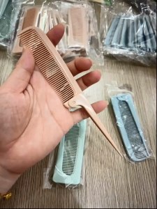 Portable Foldable Fine-toothed Styling Comb Pointed Tail Hair Comb for Household Travel Barber