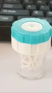Nexlent Contact Lens Manual Cleaner Portable Rotating Case Glasses Cleaning Box