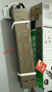 AvatarOn Extend Home Safety Multi Socket Extension Cord (4 Gang 2 USB Ports) - Cool Daylight 6500K - Outdoor/Toilet/Balcony - 25x25x7.5cm