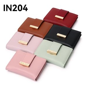 IN204# Irene Novy New Korean Style Womens Wallet Fashion Short Simple High-end Coin Purse Wallet