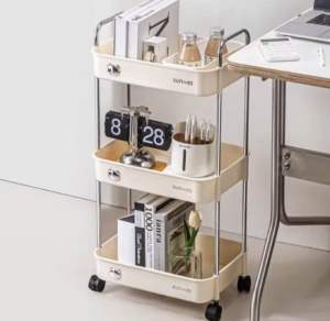 Kệ Gấu Sunmix 3 Tầng bĐựng Đồ Có Bánh Xe Tiện Lợi Kệ đựng đồ 3 tầng đa năng nhựa PP an toàn🔥🔥🔥sale sale 🥰🥰🥰