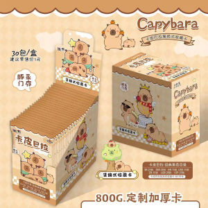 การ์ดสะสม Sanrio Capibara ของเล่นการ์ตูน ชุดการ์ดแบบสลับ กล่องเต็ม ของเล่นสำหรับเด็ก 8 ปี ของเล่นสำหรับเด็ก