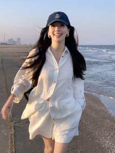 Linen Coastal Lazy White Suit