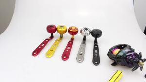 EKFan 135mm Hợp Kim Nhôm Baitcasting Câu Tay Cầm Ambidextrous Núm Cho Dụ Máy DIY Một Phần Phụ Kiện Với 8*5mm Lỗ