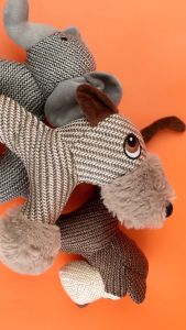 Hobilic Mainan Gigitan Anjing Berbunyi Dog Squeaky Toys Boneka Toys Plush Model Binatang Lucu
