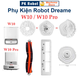 Phụ kiện Thay Thế Robot Dreame W10 & W10Pro Chổi Lăn Nắp Chổi Lăn Đế Gắn Khăn Lau  Nước Lau Sàn Cho Robot/