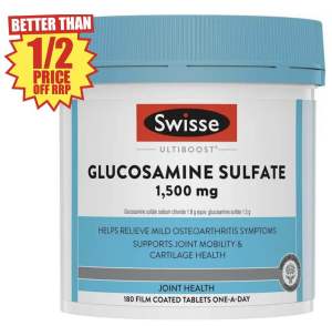 Swisse Glucosamine Sulfate 1500mg 180 Tablets