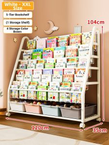 Portable Multi-layered Children Bookshelf Small