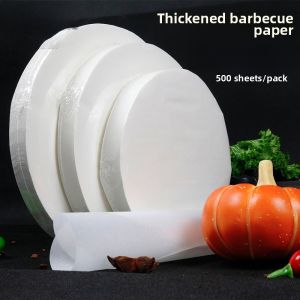 Masiqi BBQ Cooking Paper round High Temperature Resistant Oil Absorbing Paper for Grill Cooking Commercial Food Home Use