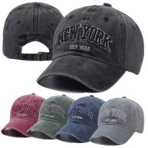 2026 New York Washed Cotton Cap For Men Women Gorras Snapback Caps Baseball Caps Sun Protection Casquette Dad Hat Outdoors Cap