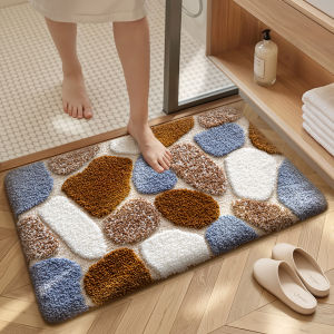 Flocked Thickened Absorbent Non-Slip Bathroom Mat