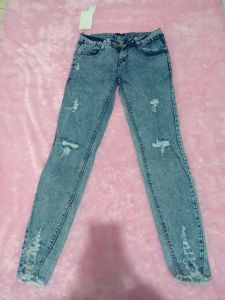 Des celana panjang snow kode 70525 jeans Stretch modis casual trendy style kekinian fashionable