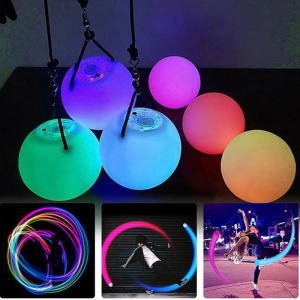 Poi Ballsluminous LED POI Throwing Ball for Professional Belly Dance Stage Props and Performance Accessories
