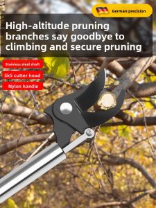 MUJUEAO | German Crafted Stainless Steel Telescopic High Branch Pruner