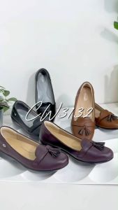 Aerosoft (แอโร่ซอฟ) รองเท้าคัชชูเพื่อสุขภาพ รุ่น Arch support (หนุนอุ้งเท้า) CW3132 รองเท้าคัชชูสีดำ