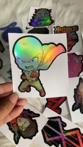 Stiker Hologram Saitama1 ukuran 10 cm