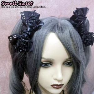 Devils Wings" Hair Clips Women Subculture Steampunk Gothic Punk Leather Hairpin Y2K Girl Harajuku Hair Accessories Edge Clamp