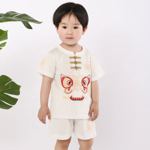 East Whale | Cotton Boys Traditional Chinese Clothing Summer