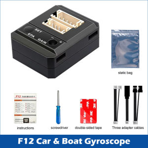 HotRC F11 F12 Gyroscope Automatic Stability Control 3.5V-9V For RC Car Rally Car Level Drift Car Boat For Any Brands Receivers