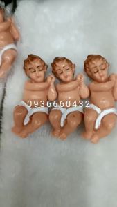 Tượng Chúa Hài Đồng nhỏ mini size 6cm chất liệu composite trang trí hang đá sưu tầm quà tặng Giáng Sinh Noel ý nghĩa