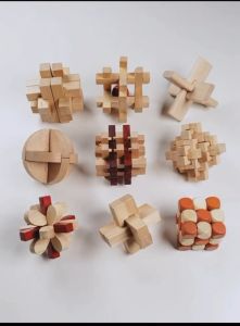 YiGo (鲁班锁) 孔木锁 古典成人智力 儿童智力玩具 拆装解环解锁榫卯 鲁班锁 解环玩具 解锁玩具 解压玩具