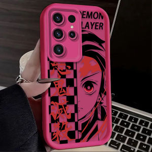 Bandai | Ốp Điện Thoại Demon Slayer Tanjiro & ZENITSU Dành Cho Samsung Galaxy S26/S25 Edge S24/S23 Ultra S22 Plus S21 FE A07 A17 4G A37 A57 5G - Silicon Chống Trầy Xước Chống Sốc