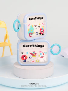 KOERCASE Original Design Ghostly Graffiti Protective Case for Apple AirPods 1/2/3/4 pro 2 Wireless Bluetooth Illustration Cover