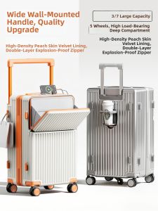 Jinlv | Compact Travel Suitcase Large Capacity Secure Lock