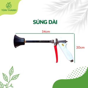 SÚNG XỊT TƯỚI CÂY RỬA XE MẶT SỨ AOLIN CAO CẤP 22CM 34CM CHỊU ÁP LỰC CAO
