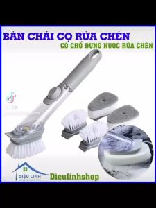 Cây Rửa Chén Đa Năng Bàn Chải Cọ Rửa Nhà Bếp Đa Năng - Cọ Rửa Chén Bát Cọ Rửa Xoong Nồi Thông Minh Có Khay Đựng Dung Dịch Tẩy Rửa Tramanhshop