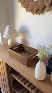 ตะกล้าไม้เก็บของ งานไม้สักเก่า 19.5x29x9 cm - ตะกล้าไม้เก็บของ งานไม้สักเก่า 19.5x29x9 cm