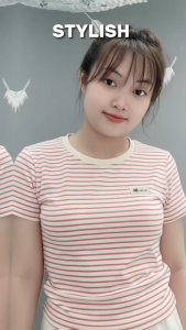 Áo Thun Sọc Nữ Cổ Tròn - ThaoFashion