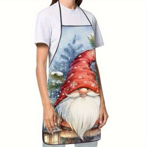 【Winter Gnome】Sleeveless Apron 1-Piece Cooking Gardening Picking Apron