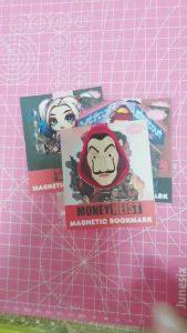 Magnetic Bookmark/Customized Magnetic Bookmark (Disney Harry Potter Squid game Money heist and more)