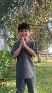 Setelan Koko Anak Hafiz Junior Lucuna Warna Abutua Size 2-10 thn