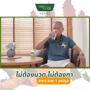 (พร้อมส่ง) แฮปปี้ เทรนด์ เฮิร์บ (Happy Trends Herbs) ดูแล ฟื้นฟูไข้ข้อ กระดูก ปวดกล้ามเนื้อตามร่างกาย 5 กระปุก