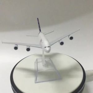 16cm Miniature Plane 1/400 Scale Fedex A380 Diecast Metal Airplane Model Toy Kit with Stand For Collection Display or Adult Gift