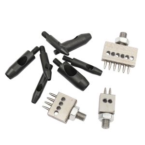 1Pcs M6 Thread Punching Suitable for European Vulcan 3 Round Spacing Cutting Dies LeatherCraft DIY Handmade Stitching Accessory