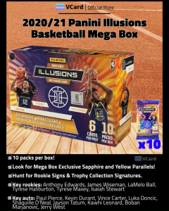 2020/21 Panini Illusions Basketball Mega Box. -100% Original. Trading Card Hobby Collectibles- 篮球卡盒 帕尼尼
